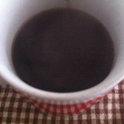 シナモンコーヒー、大好きです♪
今日はバニラ入りで香りが一段とUP♪
慌しい子育ての合間にホッとできました（＾＾）